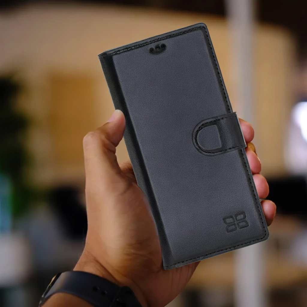 Custodia Portafoglio In Vera Pelle Per Samsung Galaxy Note 10 Lite – Marrone, Artigianale, Con Tasche E Cinturino - Foto 4