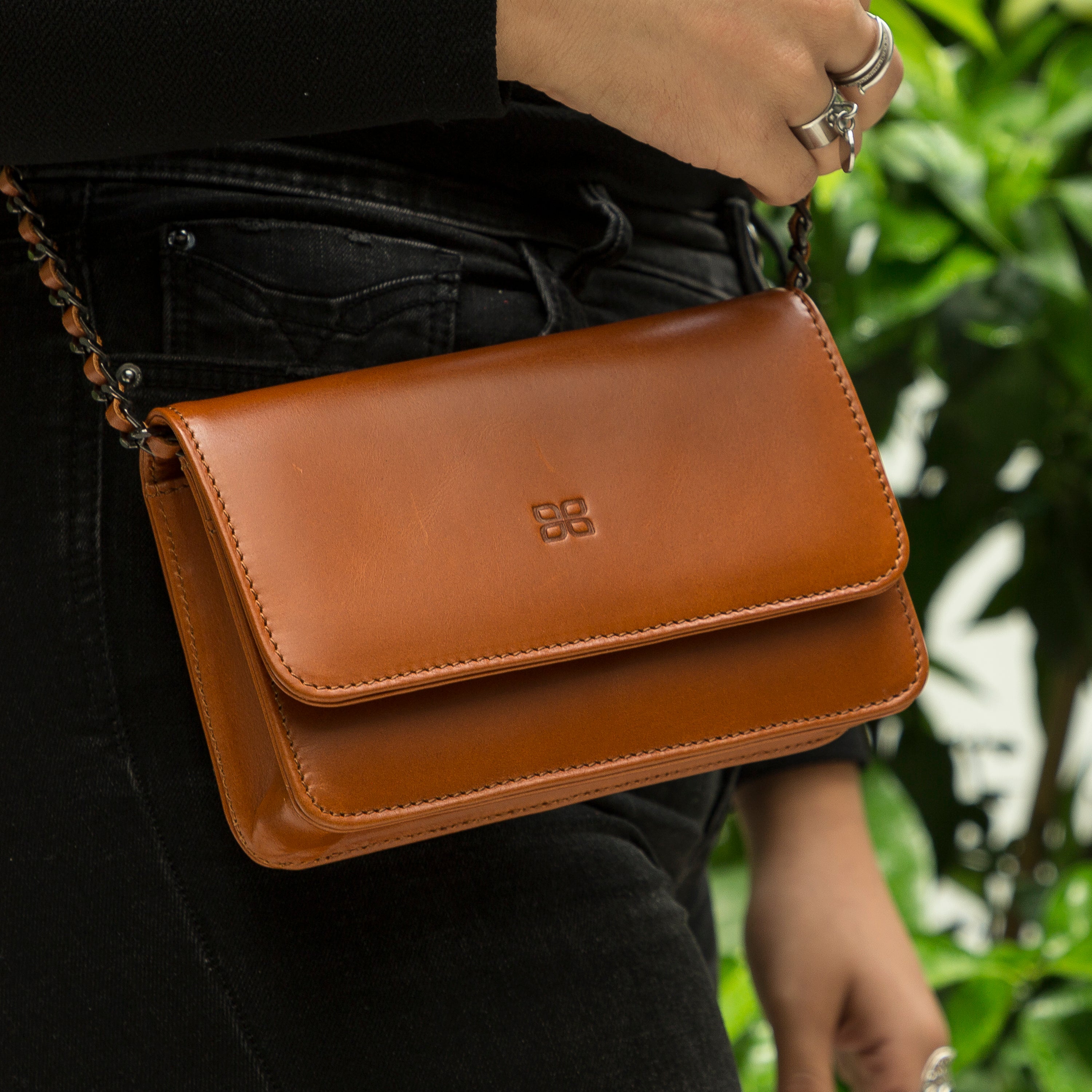 Carmela Genuine Handbag with Strap for Women