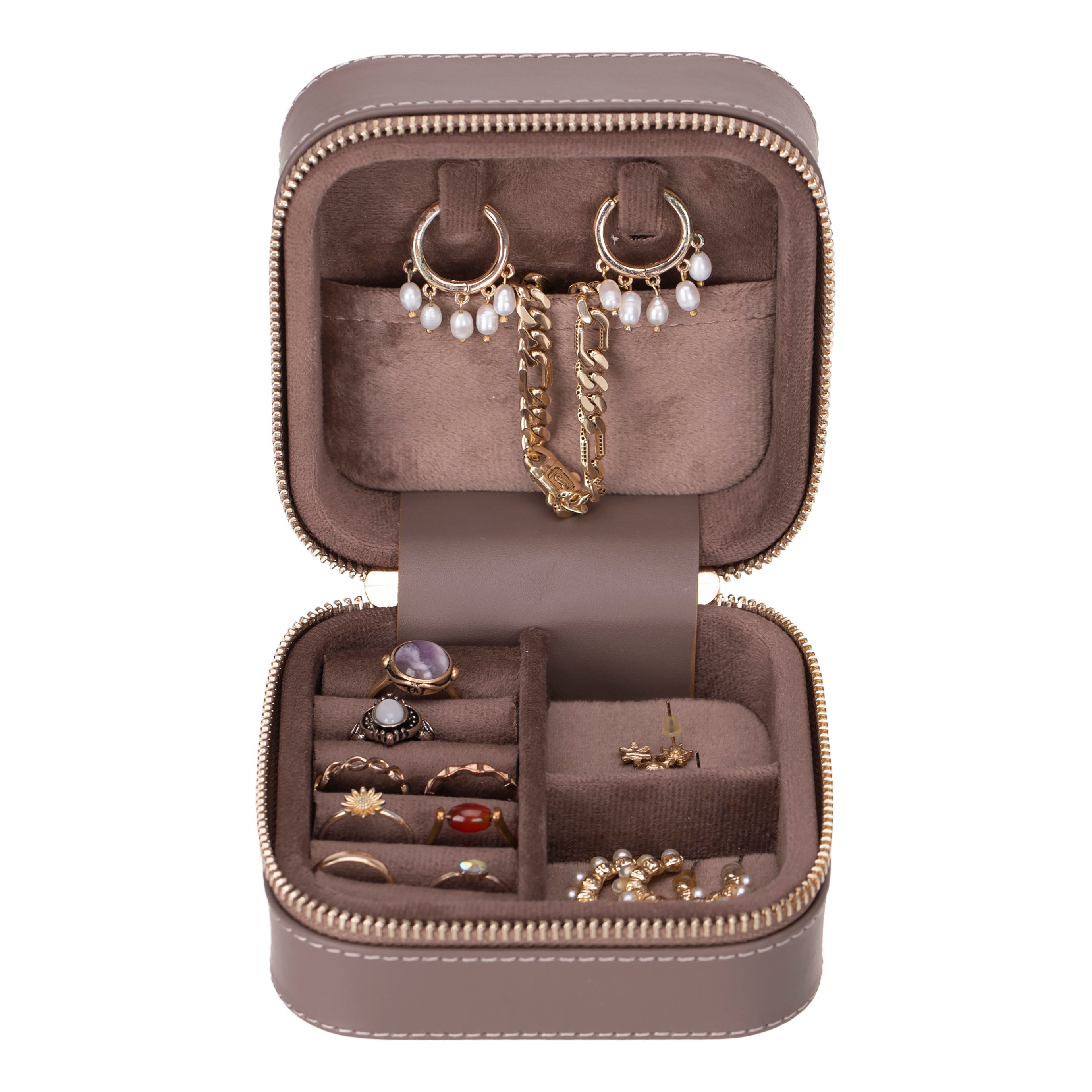 Perlyon Leather Jewelry Box