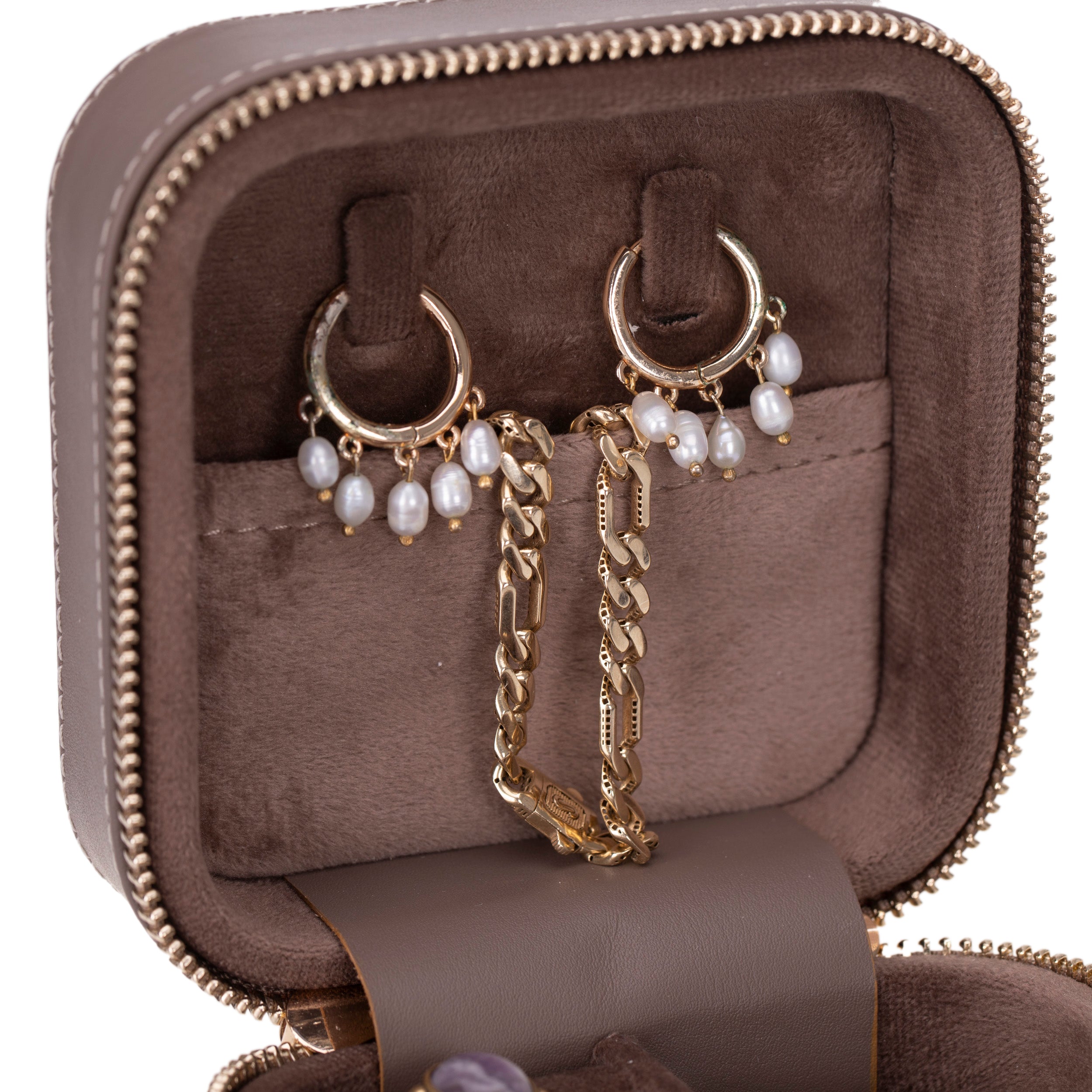 Perlyon Leather Jewelry Box