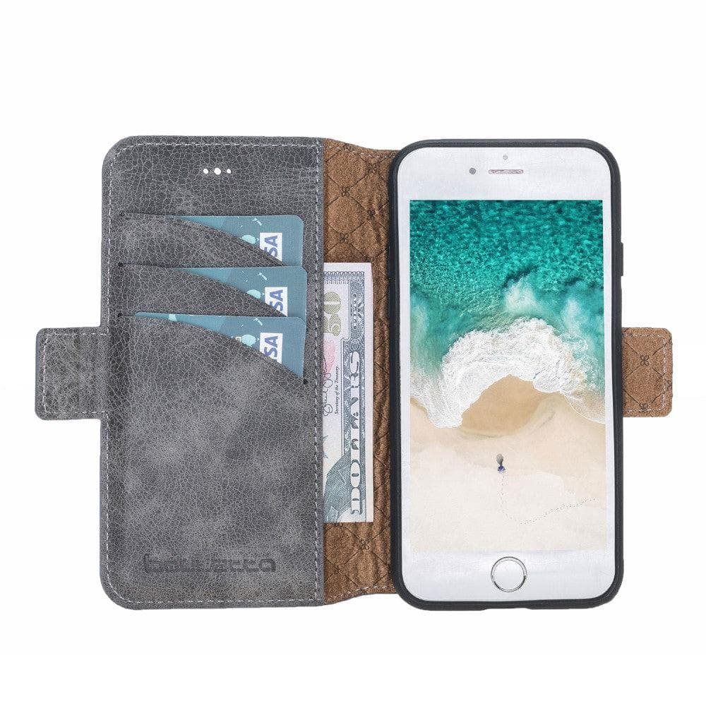 Apple iPhone 7 Series Non Detachable Wallet Case iPhone 7 / Gray Bouletta LTD
