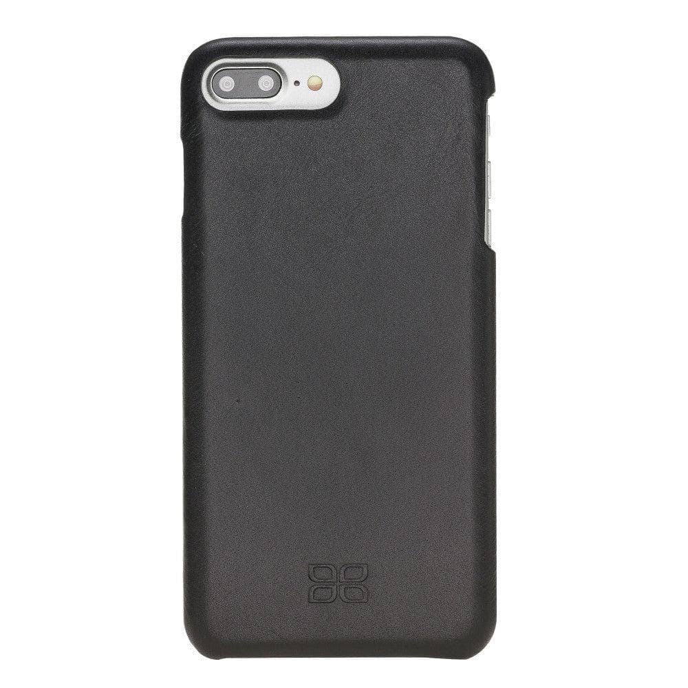 Apple iPhone 8 Series Fully Covering Leather Back Cover Case iPhone 8 / Rustic Black Bouletta LTD