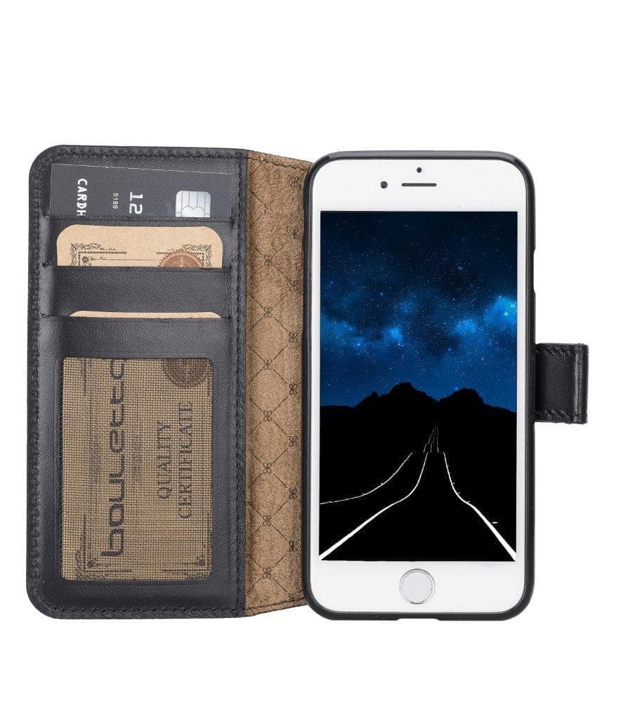Apple iPhone SE Series Leather Book Case Phone Cases iPhone SE 1st Genaration / Black Bouletta LTD
