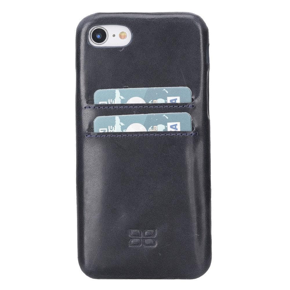 Apple iPhone SE Series Leather Ultra Cover with Credit Card iPhone SE 1st Genaration / Vegetal Black Bouletta