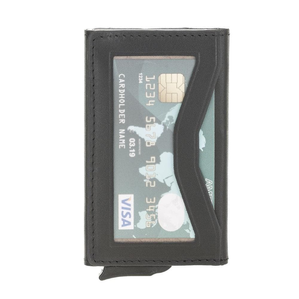 Austin Leather Mechanical Card Holder Bouletta