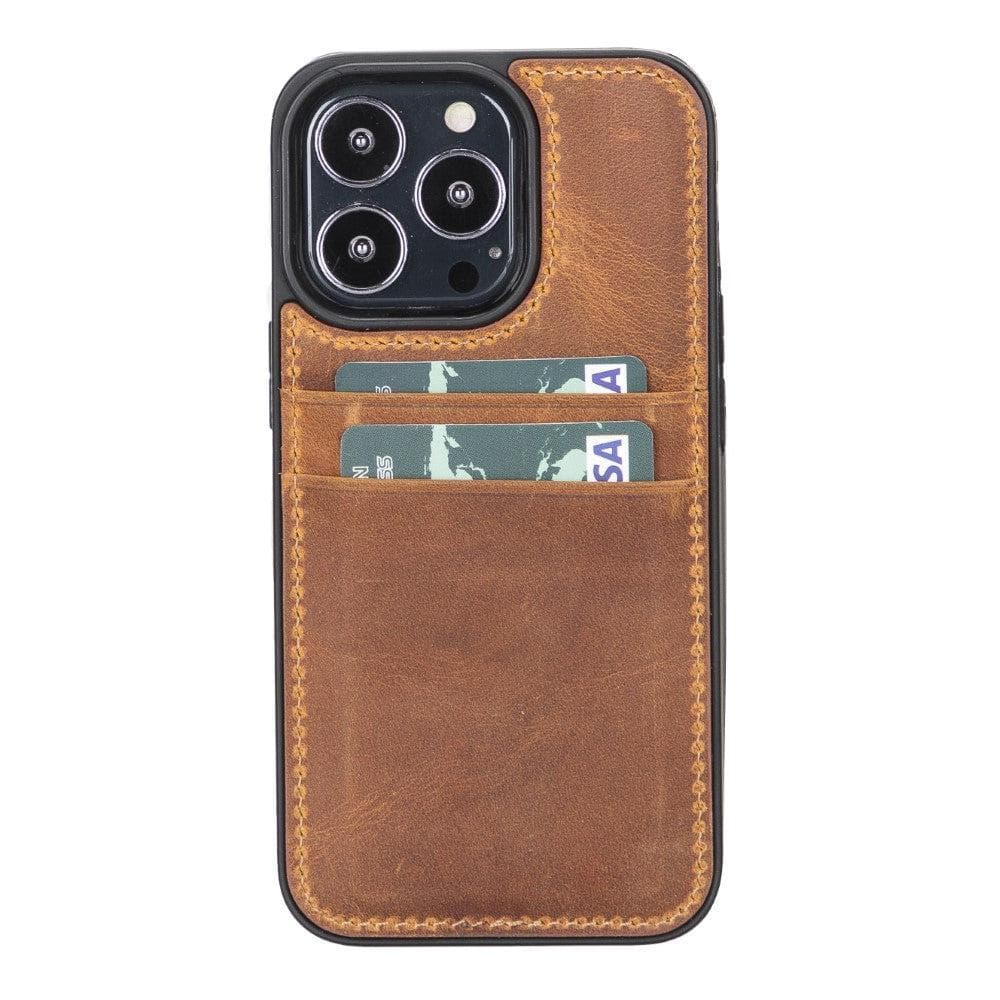 B2B- Apple iPhone 13 Series Flex Cover Card Holder Case / FXC-CCP-Flex Cover Card Holder iPhone 13 Pro Max 6.7" / Tan Bouletta B2B