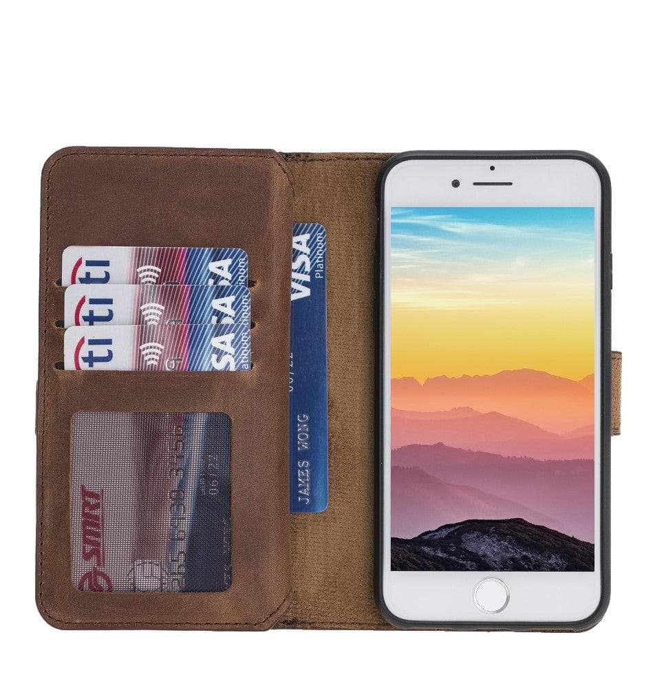 B2B - Apple iPhone SE/8/7 Series Leather Case - DMW Double Magic Wallet Bouletta B2B