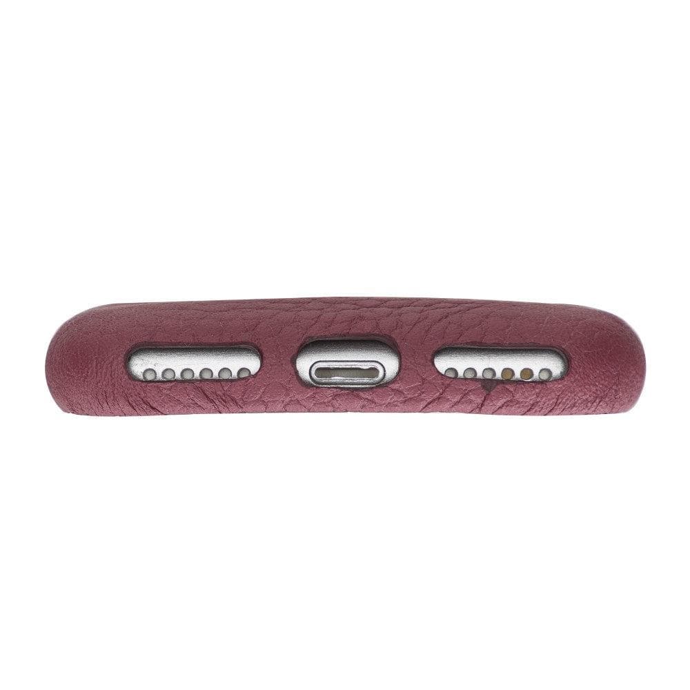 B2B - Apple iPhone SE/8/7 Series Leather Case / RC-CC - Rock Cover Card Holder Flother Red Bouletta B2B