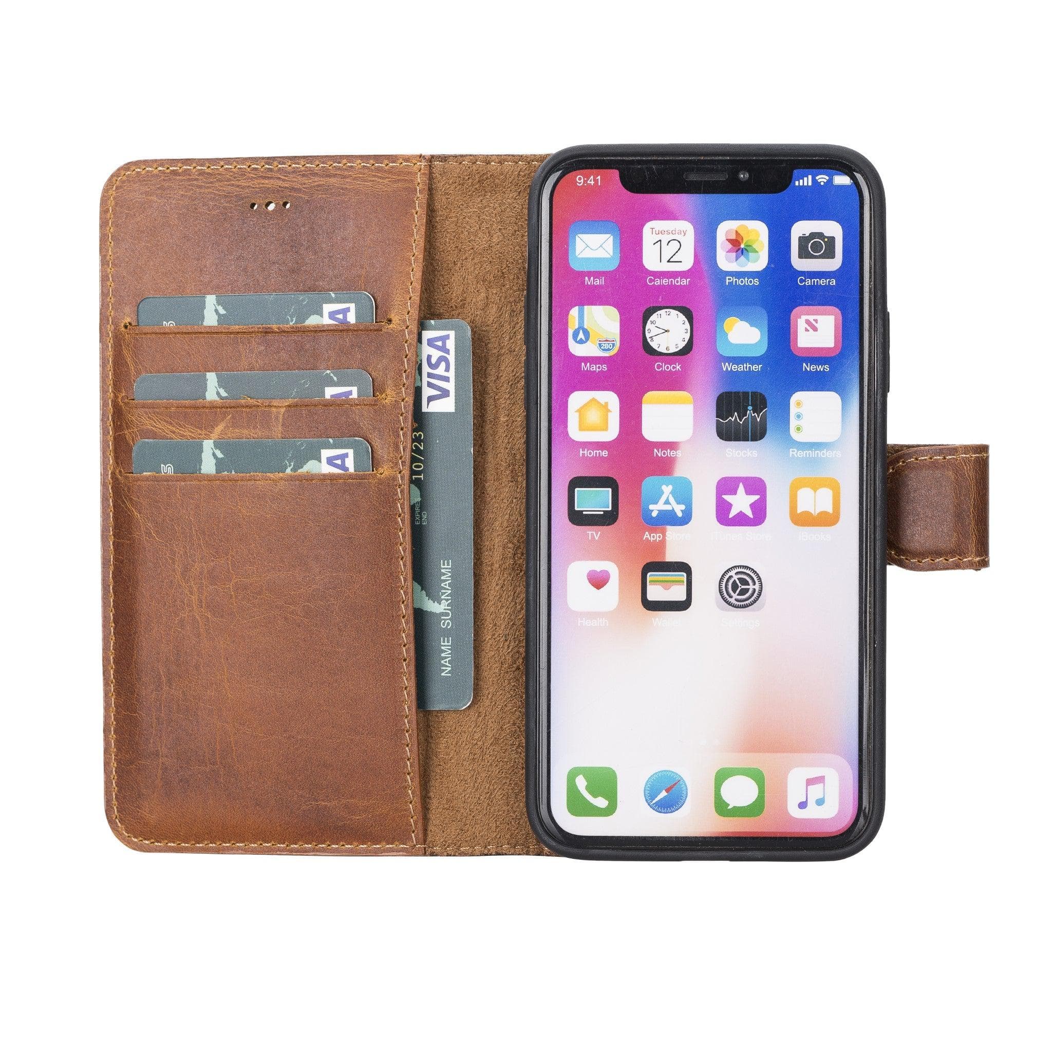 B2B - Apple iPhone X/XS Detachable Leather Case / MW Bouletta B2B