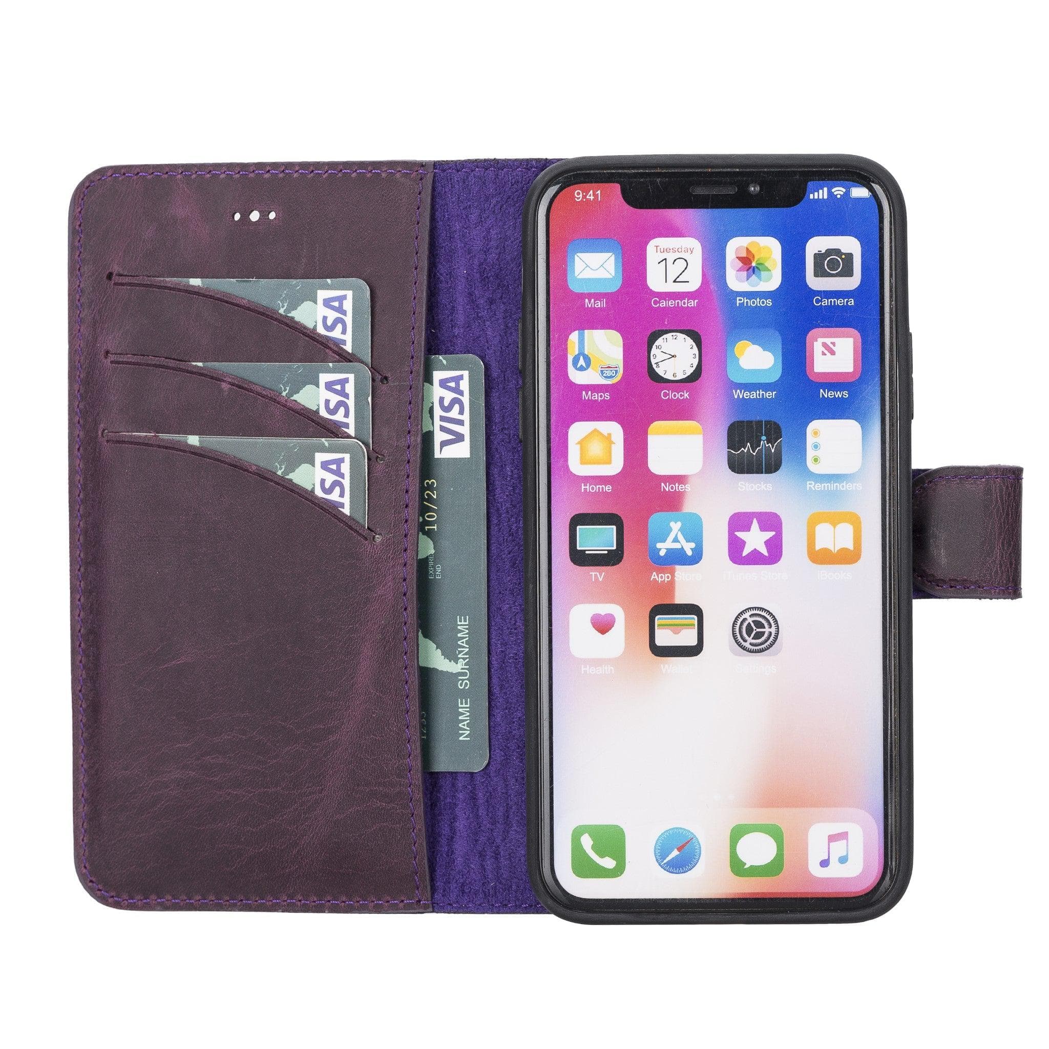 B2B - Apple iPhone X/XS Detachable Leather Case / MW Bouletta B2B