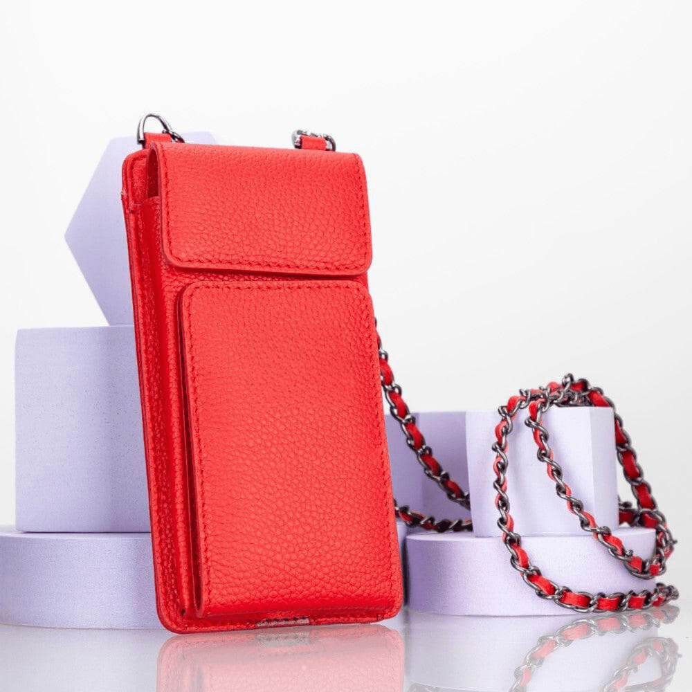 B2B - Avjin Crossbody Leather Bag Compatible with Phones up to 6.9" Bouletta B2B