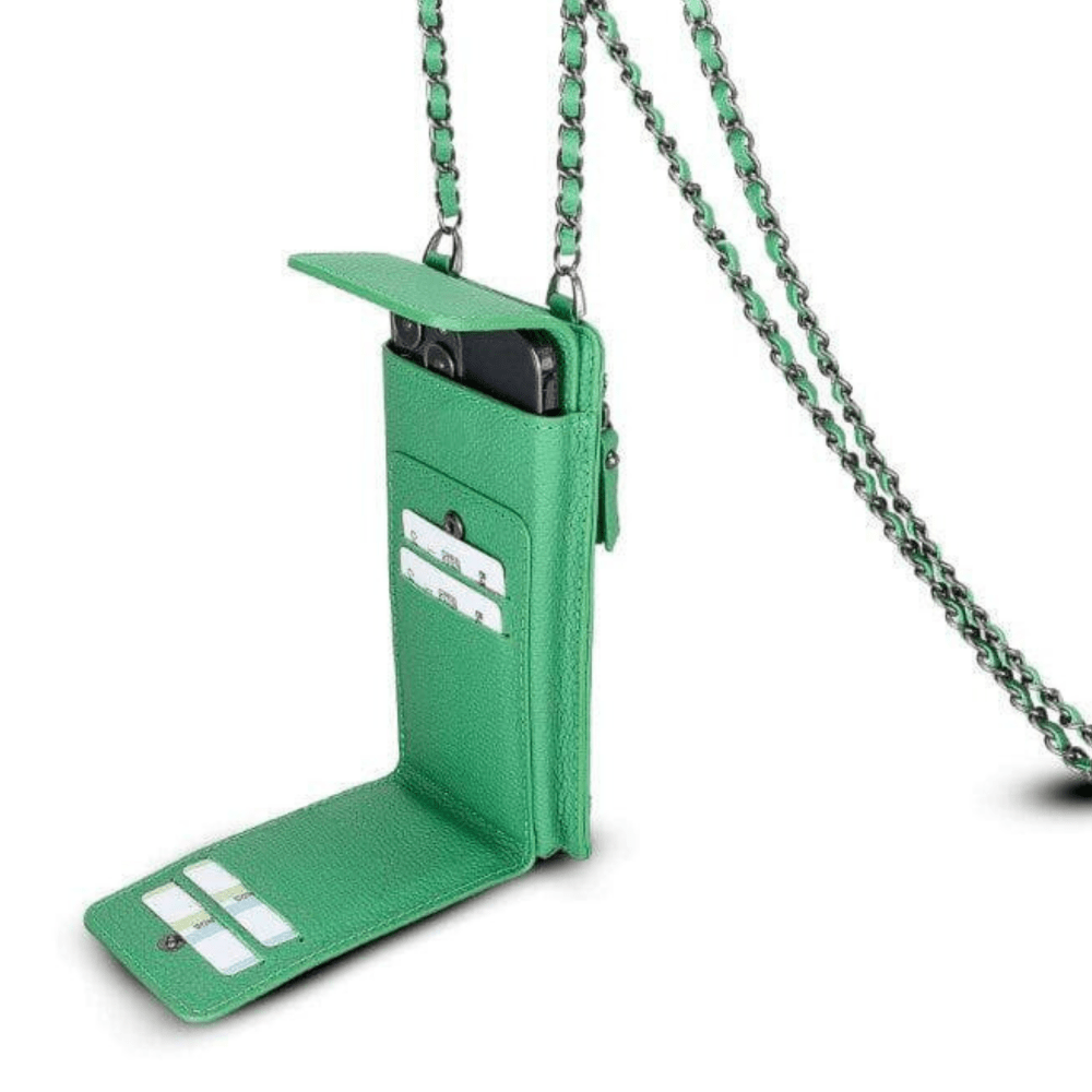 B2B - Avjin Crossbody Leather Bag Compatible with Phones up to 6.9" Bouletta B2B