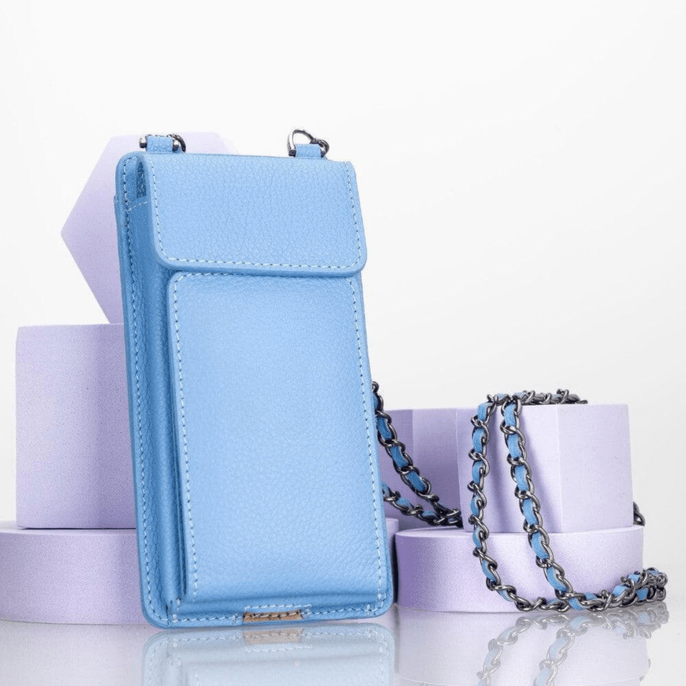 B2B - Avjin Crossbody Leather Bag Compatible with Phones up to 6.9" Bouletta B2B