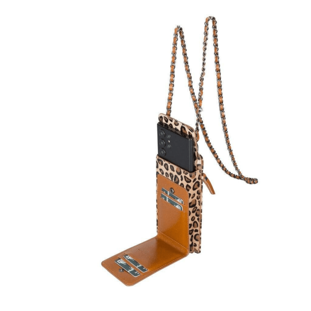 B2B - Avjin Crossbody Leather Bag Compatible with Phones up to 6.9" Bouletta B2B