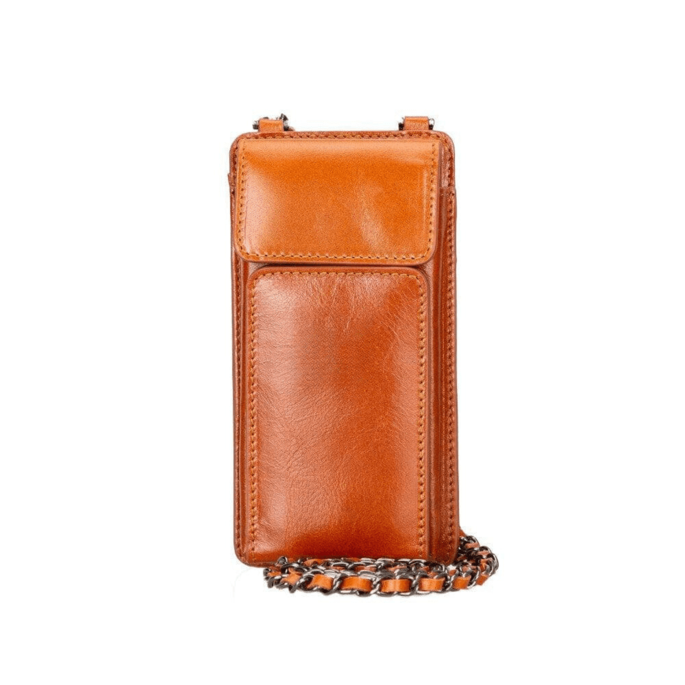 B2B - Avjin Crossbody Leather Bag Compatible with Phones up to 6.9" Bouletta B2B