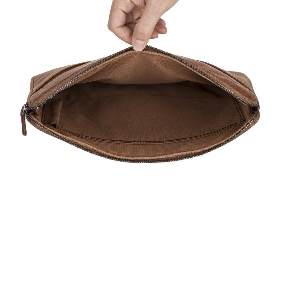 B2B- AWE Genuine Leather Sleeves Brown Bouletta B2B