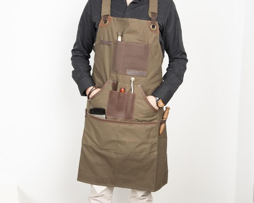 B2B - Cloth Monet Apron Khaki Bouletta