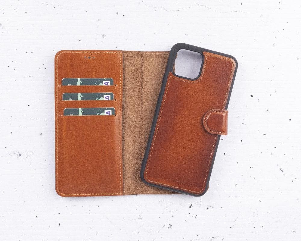 B2B- Google Pixel 4 Series Detachble Magnetic Wallet Leather Case Google Pixel XL / Tan Bouletta B2B