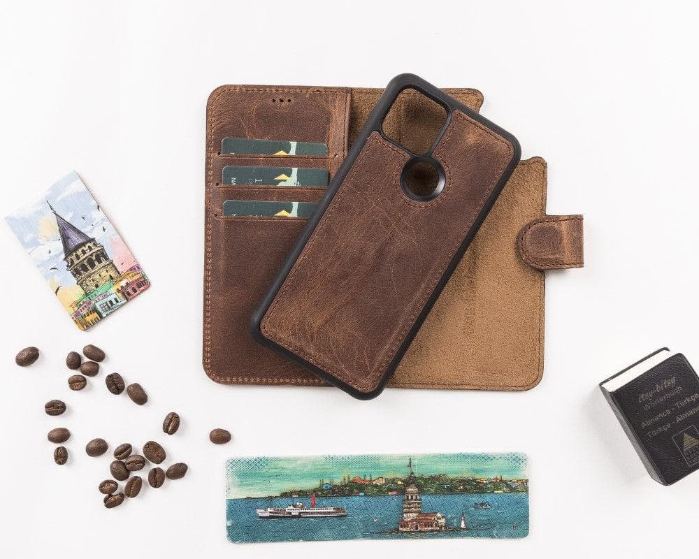 B2B- Google Pixel 6  Series Detachble Magnetic Wallet Leather Case Google Pixel 5 / G2 Bouletta B2B