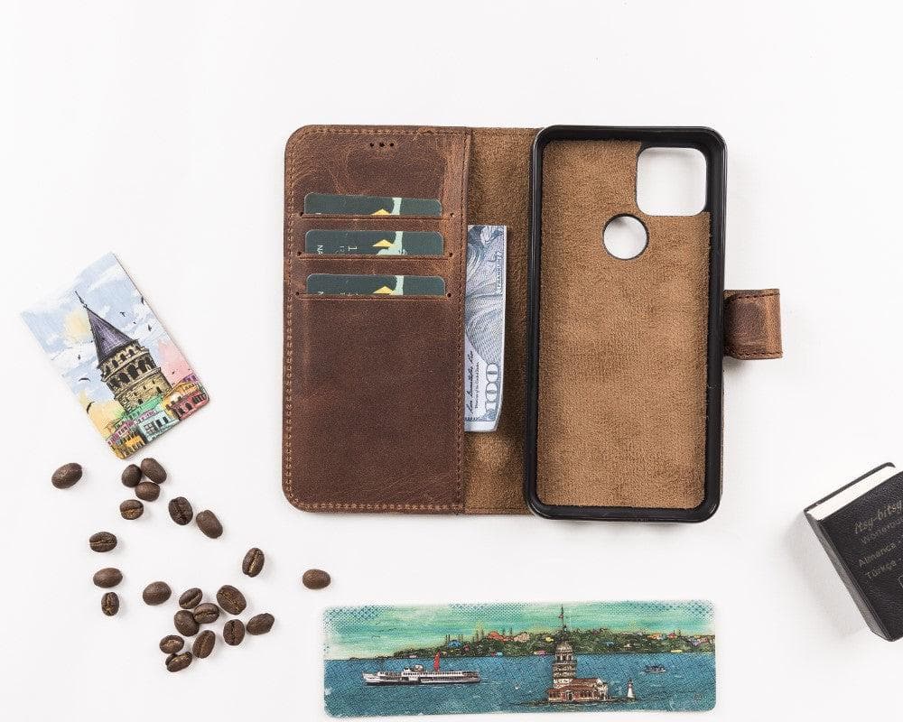 B2B- Google Pixel 6  Series Detachble Magnetic Wallet Leather Case Bouletta B2B