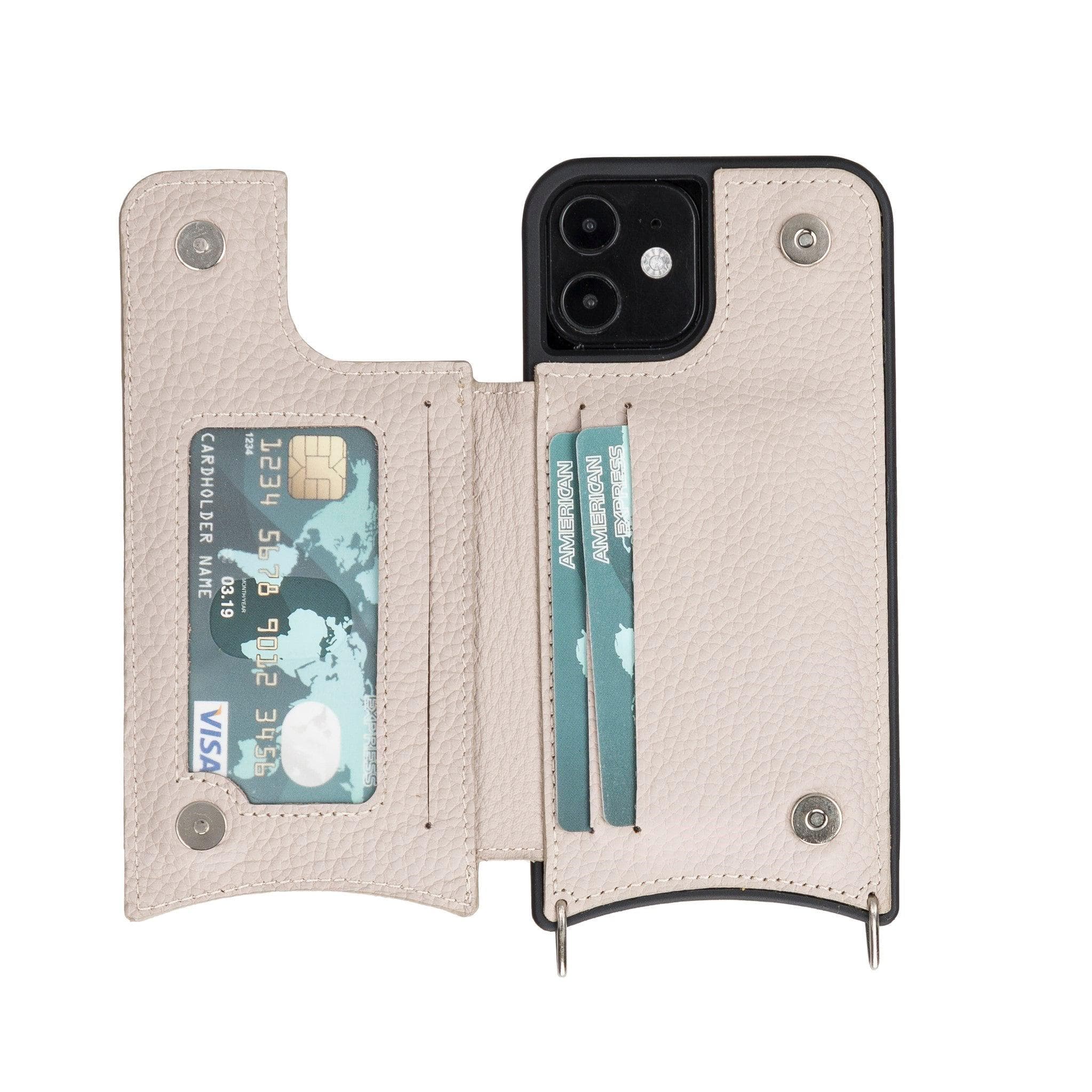 B2B- iPhone 12 Series Leather Saff UFW Plain Strap Bouletta B2B