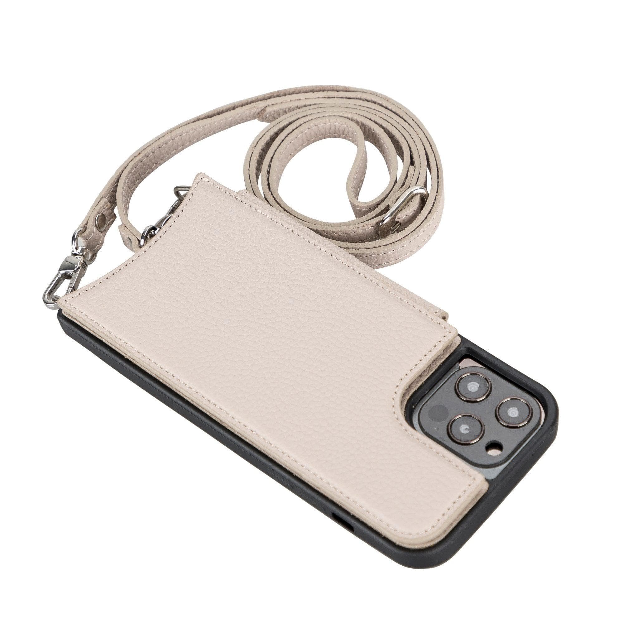 B2B- iPhone 12 Series Leather Saff Umw Plain Strap Bouletta B2B