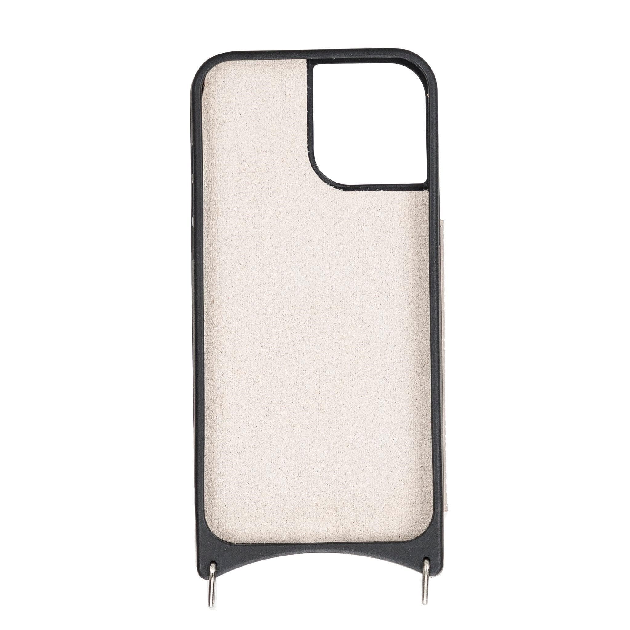 B2B- iPhone 12 Series Leather Saff Umw Plain Strap Bouletta B2B