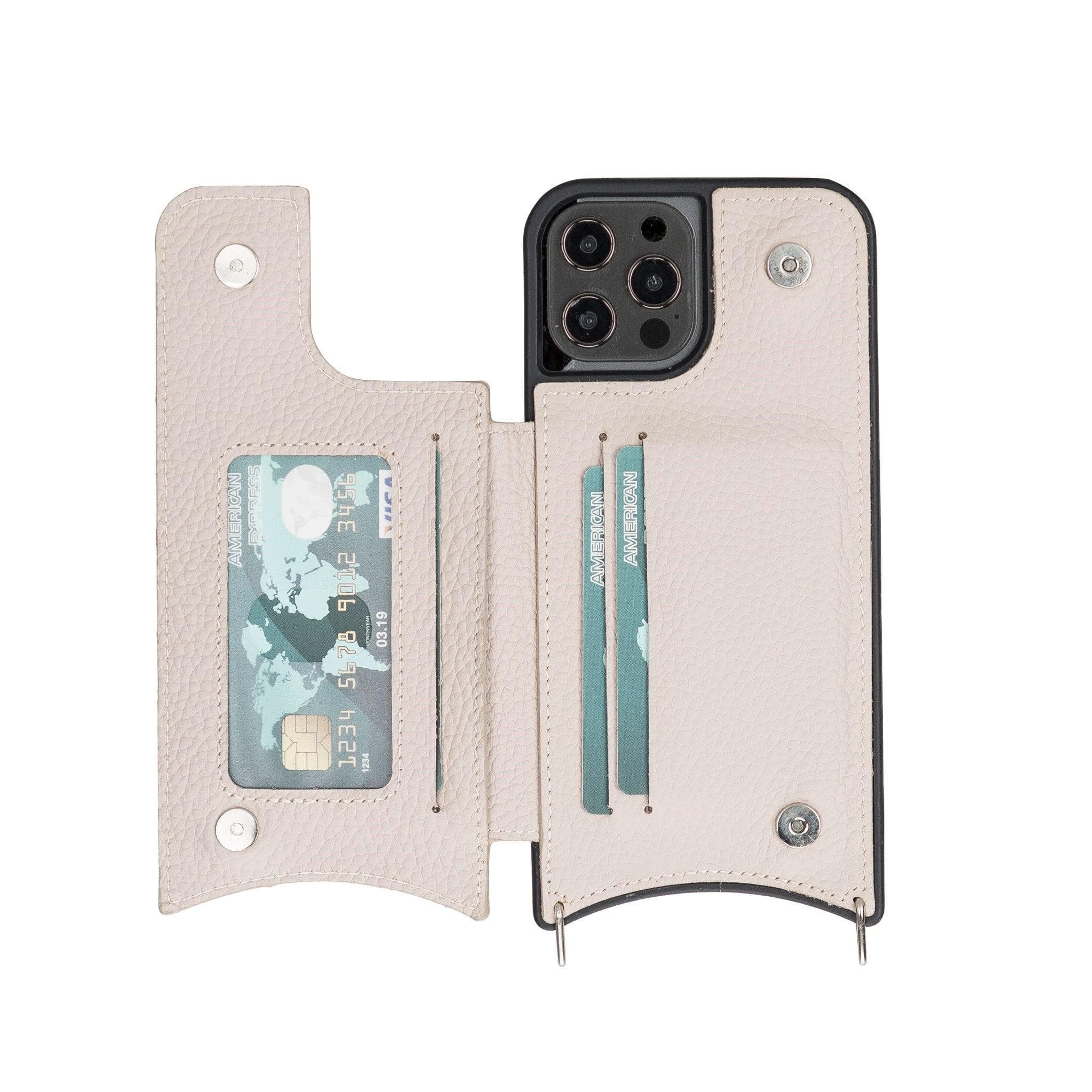 B2B- iPhone 12 Series Leather Saff Umw Plain Strap Bouletta B2B