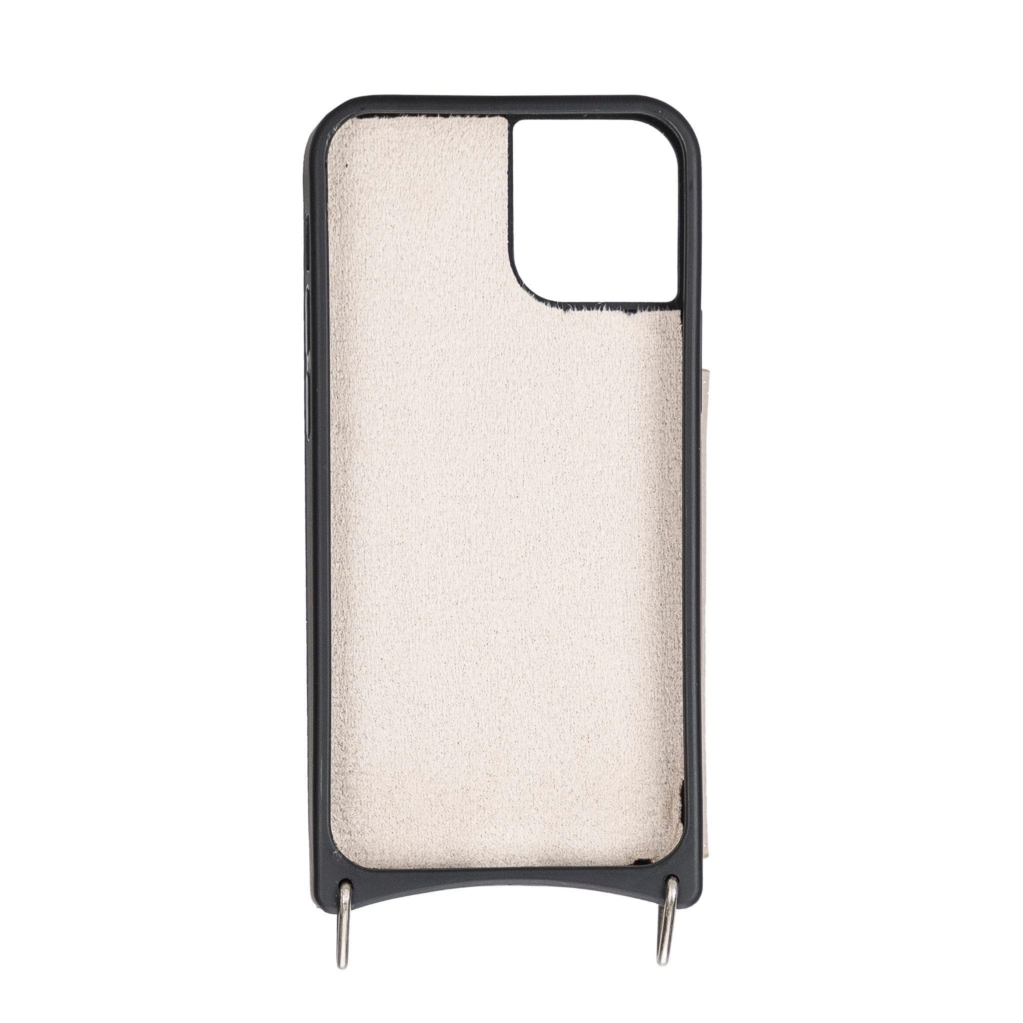 B2B- iPhone 12 Series Leather Saff Umw Plain Strap Bouletta B2B