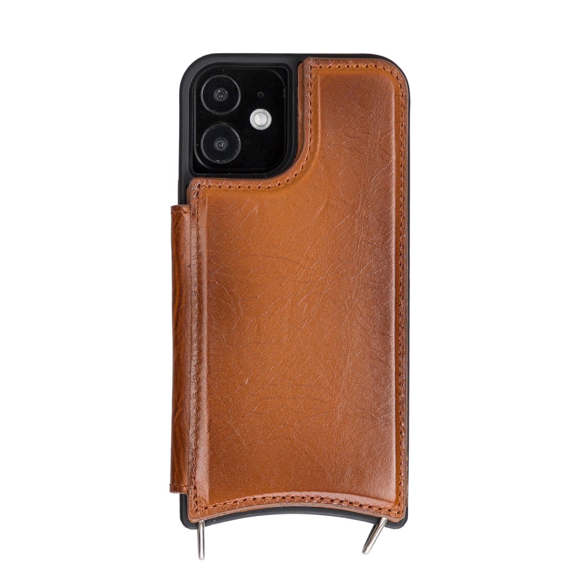 B2B- iPhone 12 Series Leather Saff Umw Plain Strap Bouletta B2B