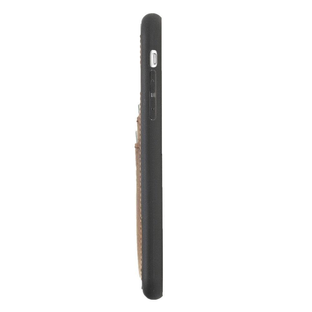 B2B - iPhone X Series Leather Flex Back Cover With Card Holder iPhone XS Max / Tan Bouletta
