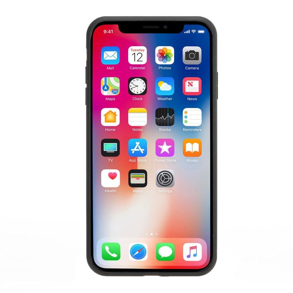 B2B - iPhone X Series Leather Flex Back Cover With Card Holder iPhone XS Max / Tan Bouletta