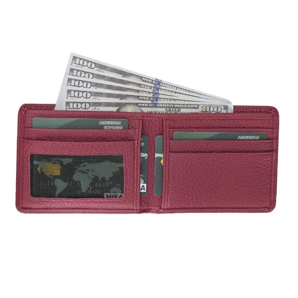 B2B- Jeffry Leather Wallet Bordeaux Bouletta