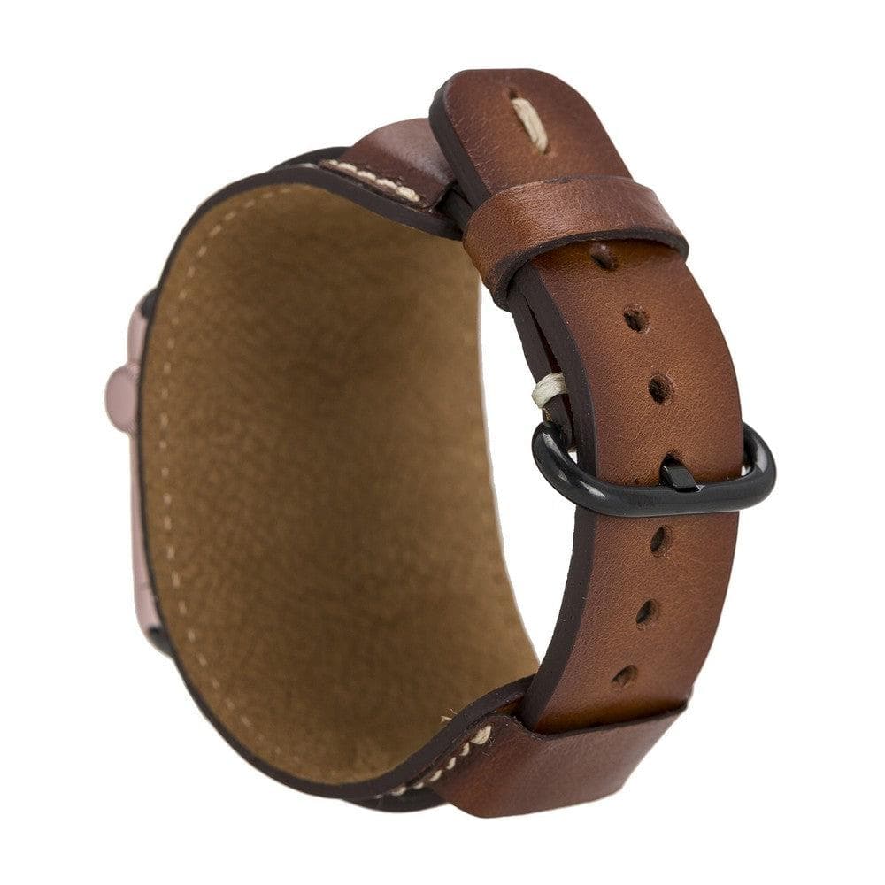B2B - Leather Apple Watch Bands - Pulsar Cuff Style Bouletta B2B