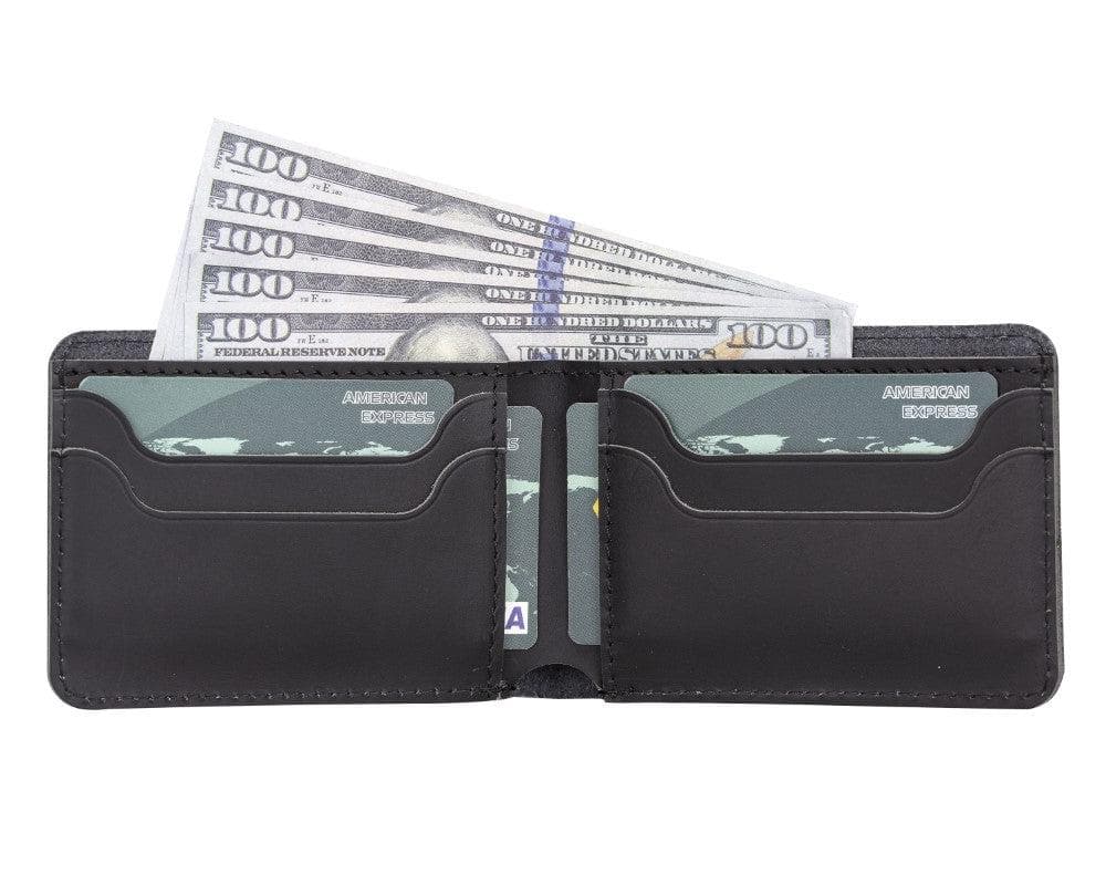B2B- Leather Franco Wallet Black Bouletta B2B