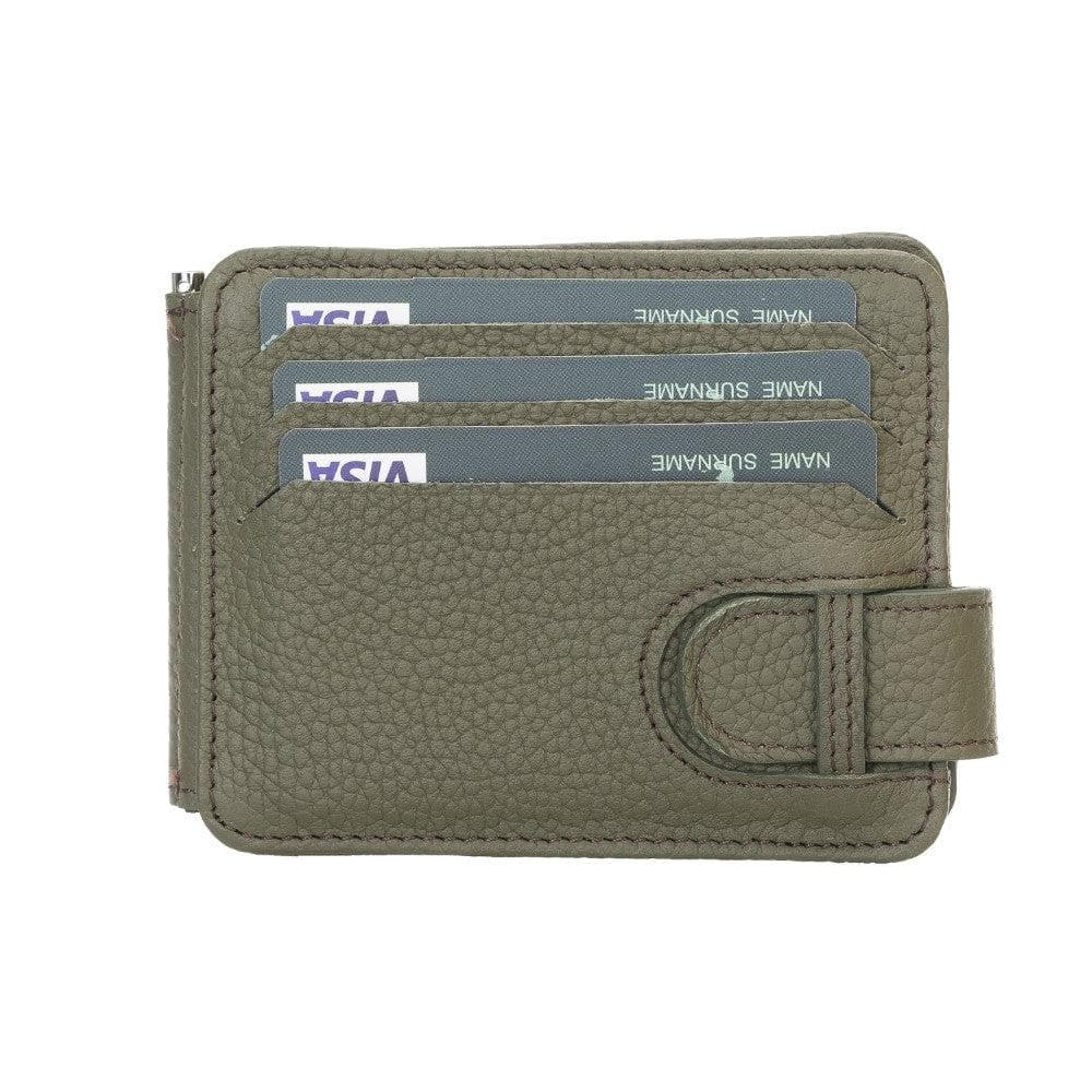 B2B- Leather Man Wallet 3333 Green Bouletta