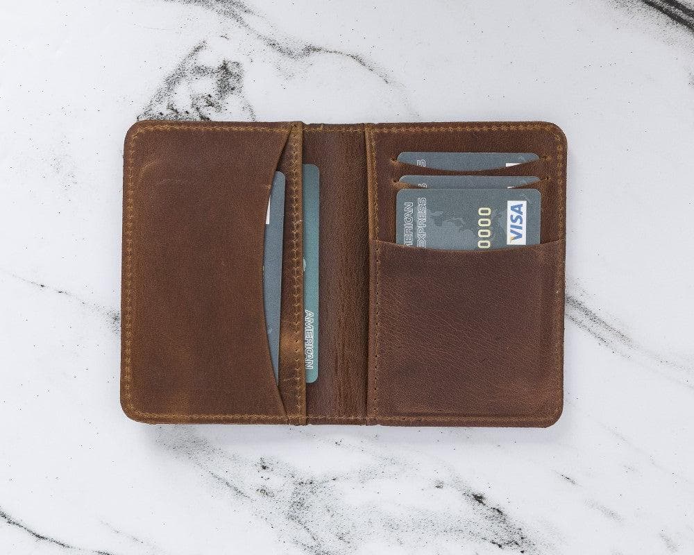 B2B- Leather Pasaport Holder Brown Bouletta B2B