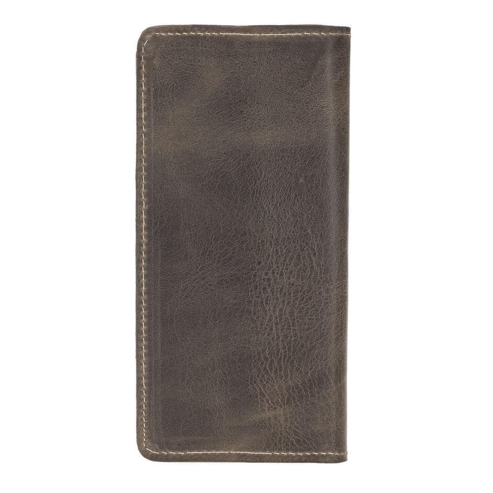 B2B - Leather Woman Wallet Dark Brown Bouletta B2B