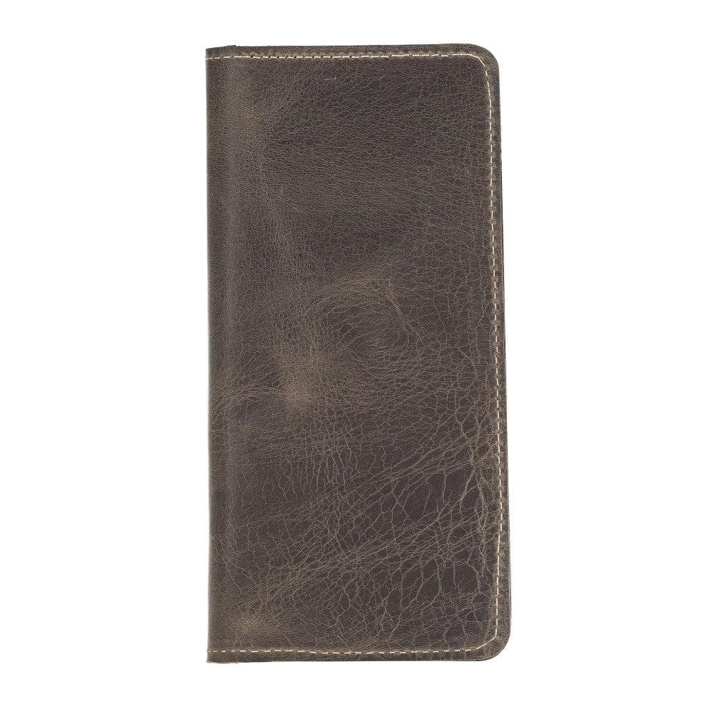 B2B - Leather Woman Wallet Dark Brown Bouletta B2B