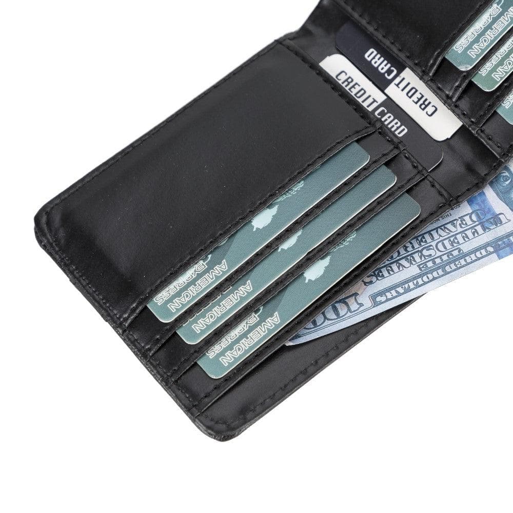 B2B- Lio Leather Man Wallet Black Bouletta