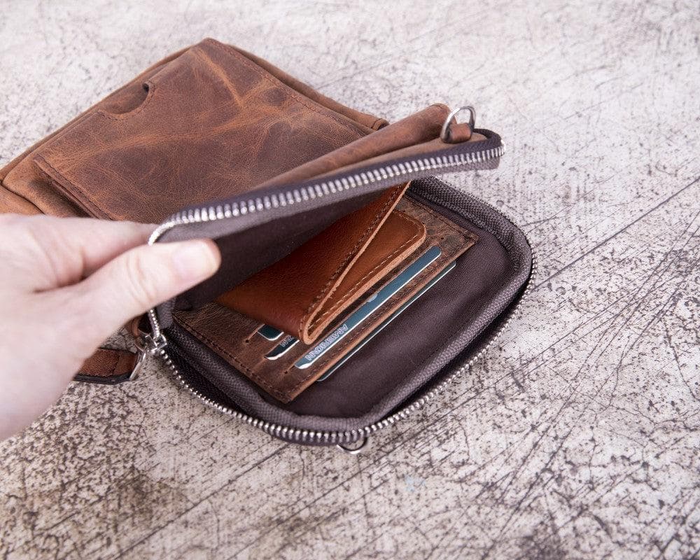 B2B- Nino Geniun Leather Crossbody Bag Bouletta