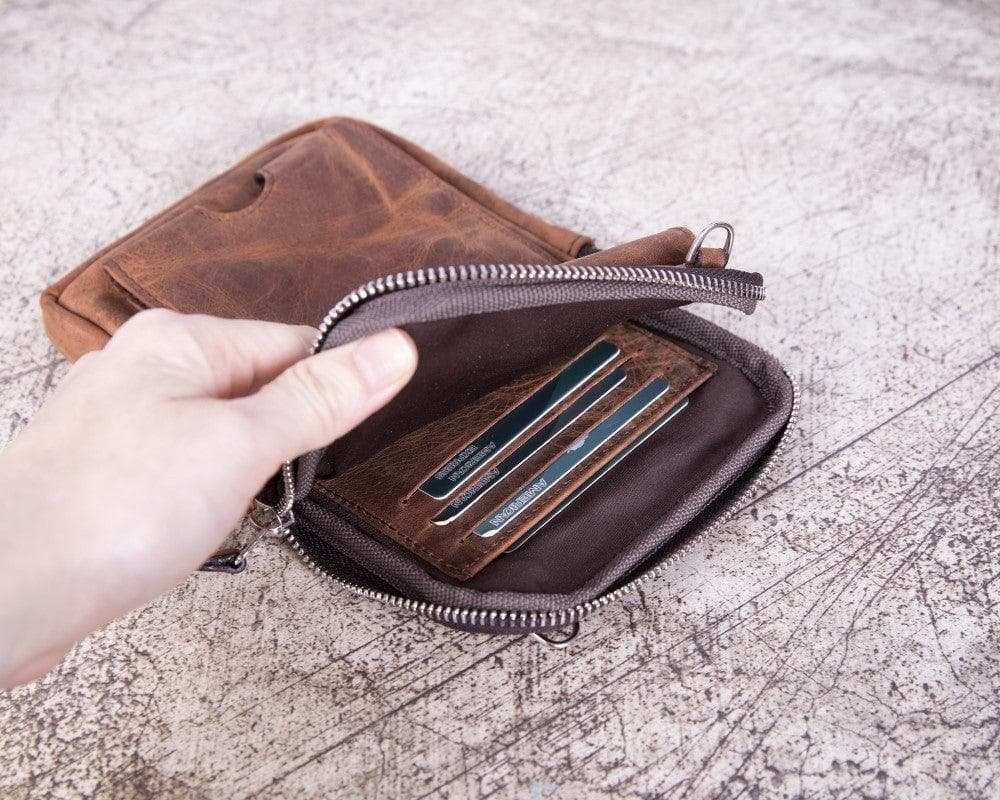 B2B- Nino Geniun Leather Crossbody Bag Bouletta