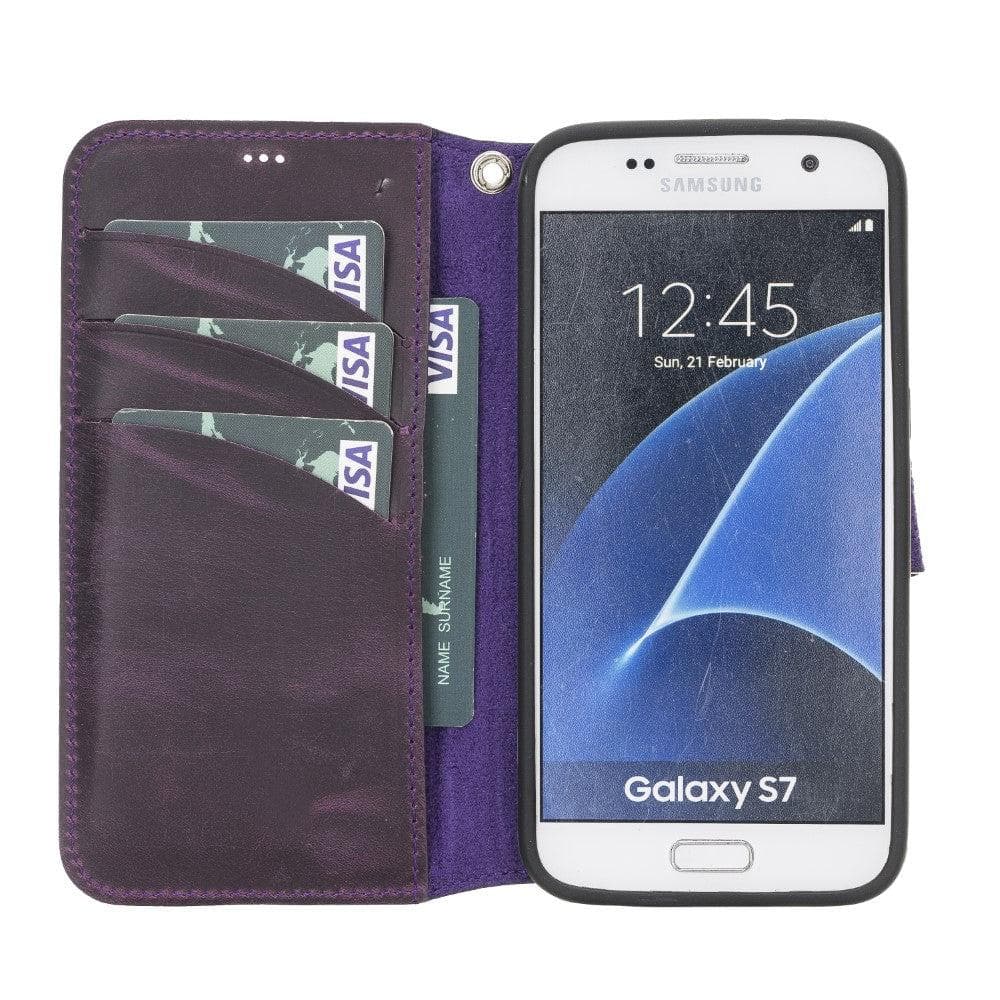 B2B - Samsung Galaxy S7 Detachable Leather Case / WC - Wallet Case G7 / G7 Bileklikli Bouletta B2B
