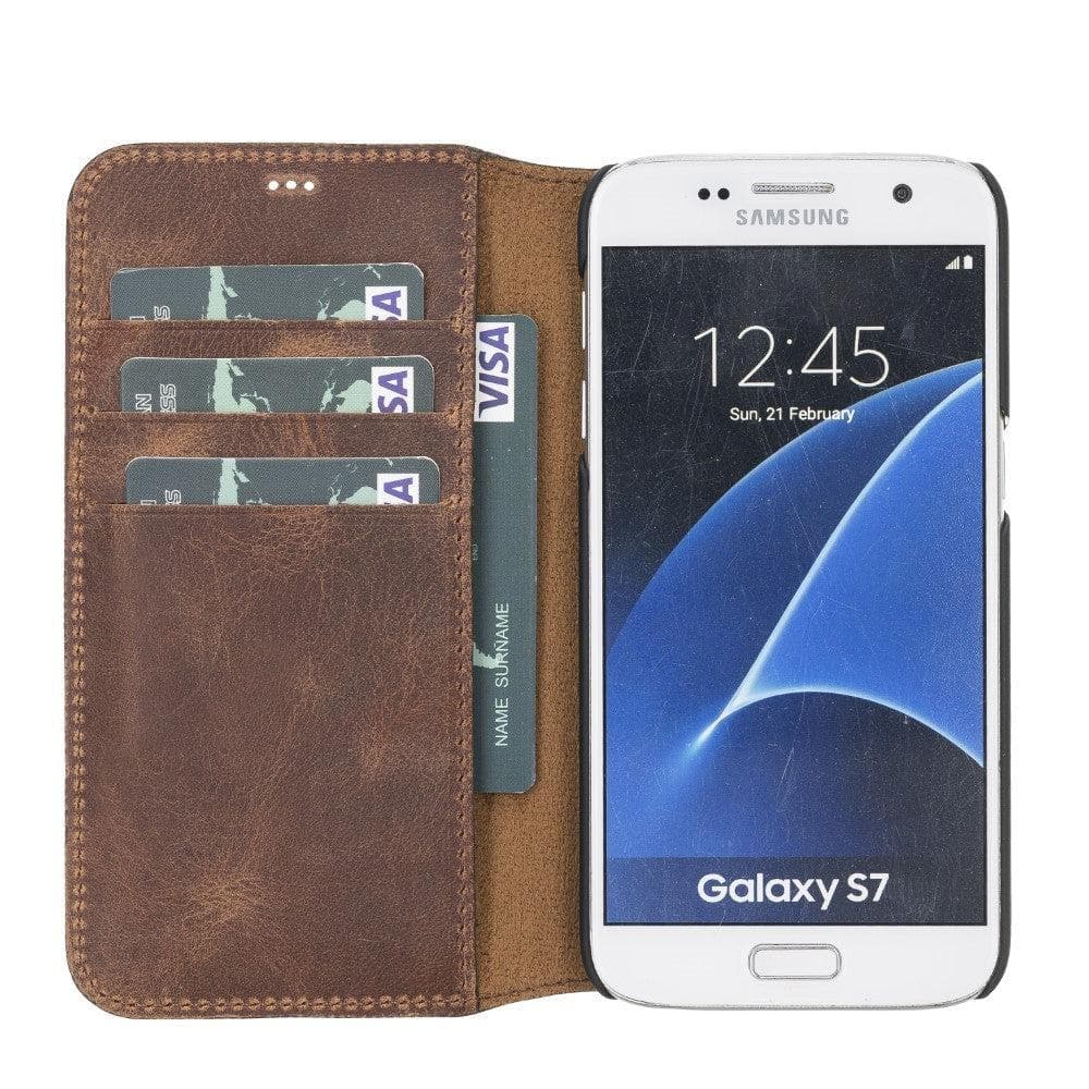 B2B - Samsung Galaxy S7 Detachable Leather Case / WC - Wallet Case G2 / G7 Bouletta B2B
