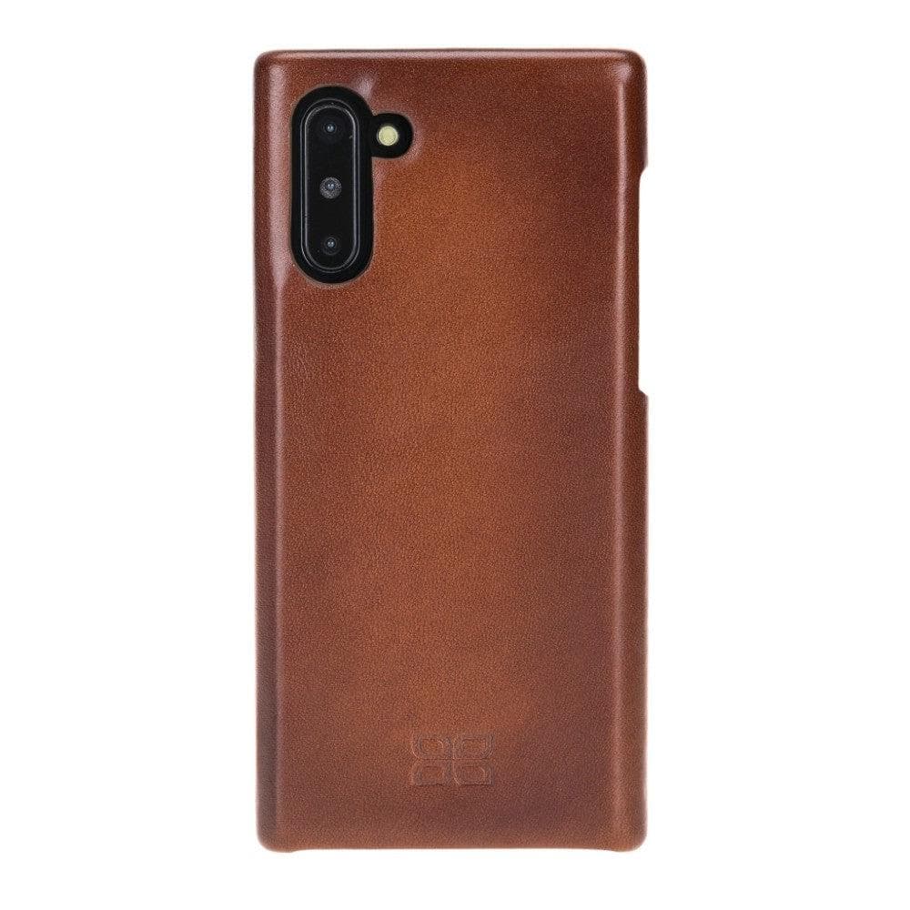 Full Leather Coating Back Cover for Samsung Galaxy Note 10 Series Note 10 / Tan Bouletta LTD