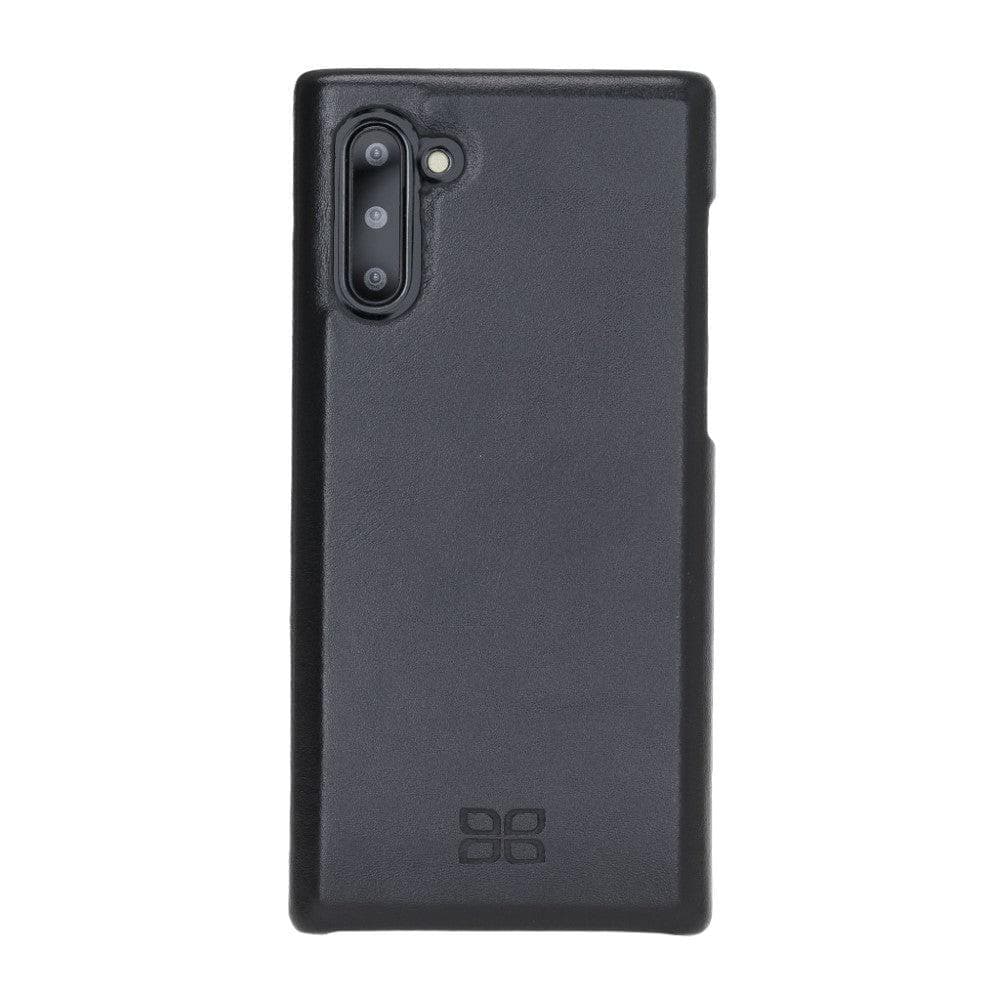 Full Leather Coating Back Cover for Samsung Galaxy Note 10 Series Note 10 / Black Bouletta LTD
