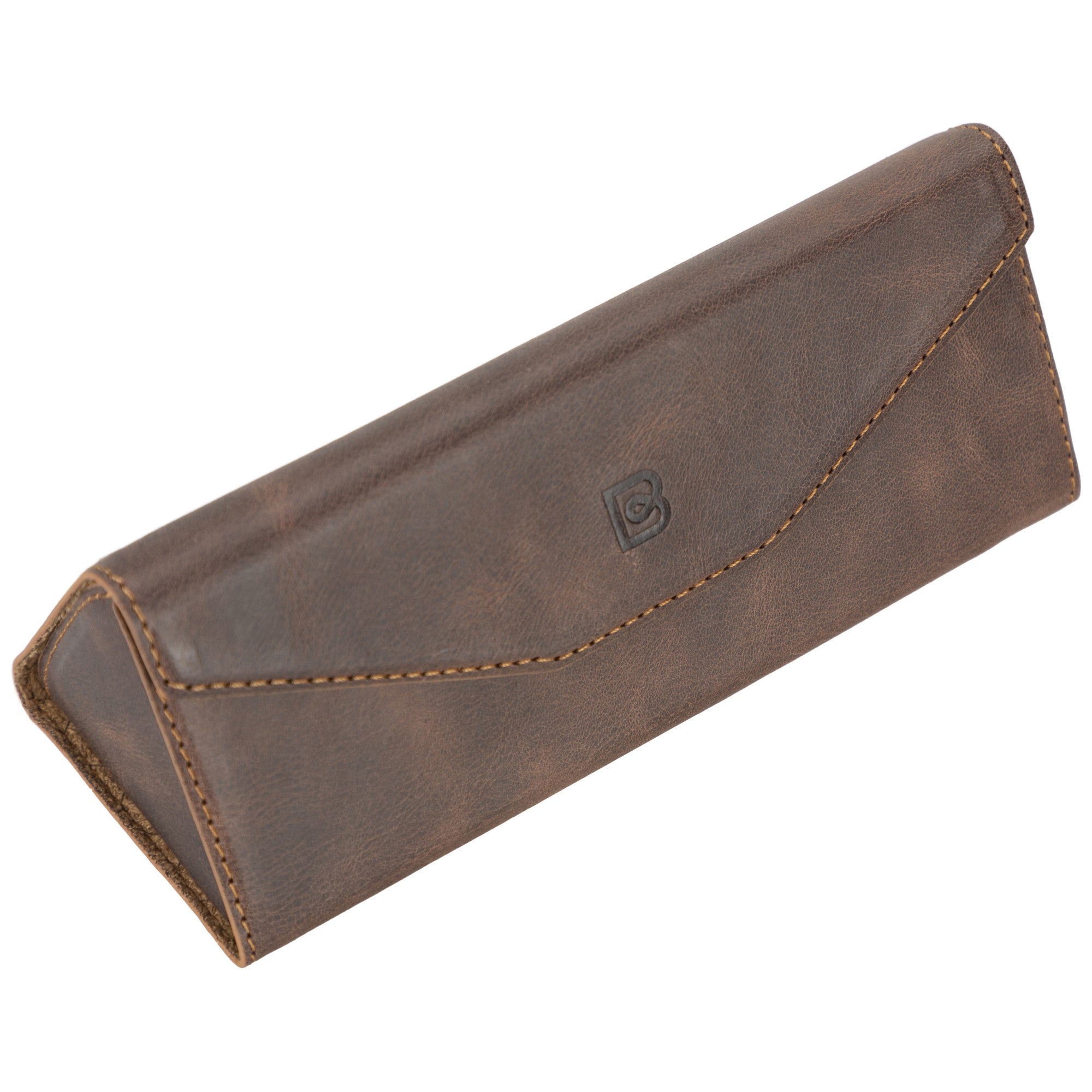 Handmade Genuine Leather Eyewear Case - Magnetic Triangular Design Bouletta LTD