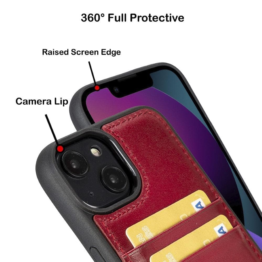 Leather Case for iPhone 15 Series with Card Holder Bouletta LTD