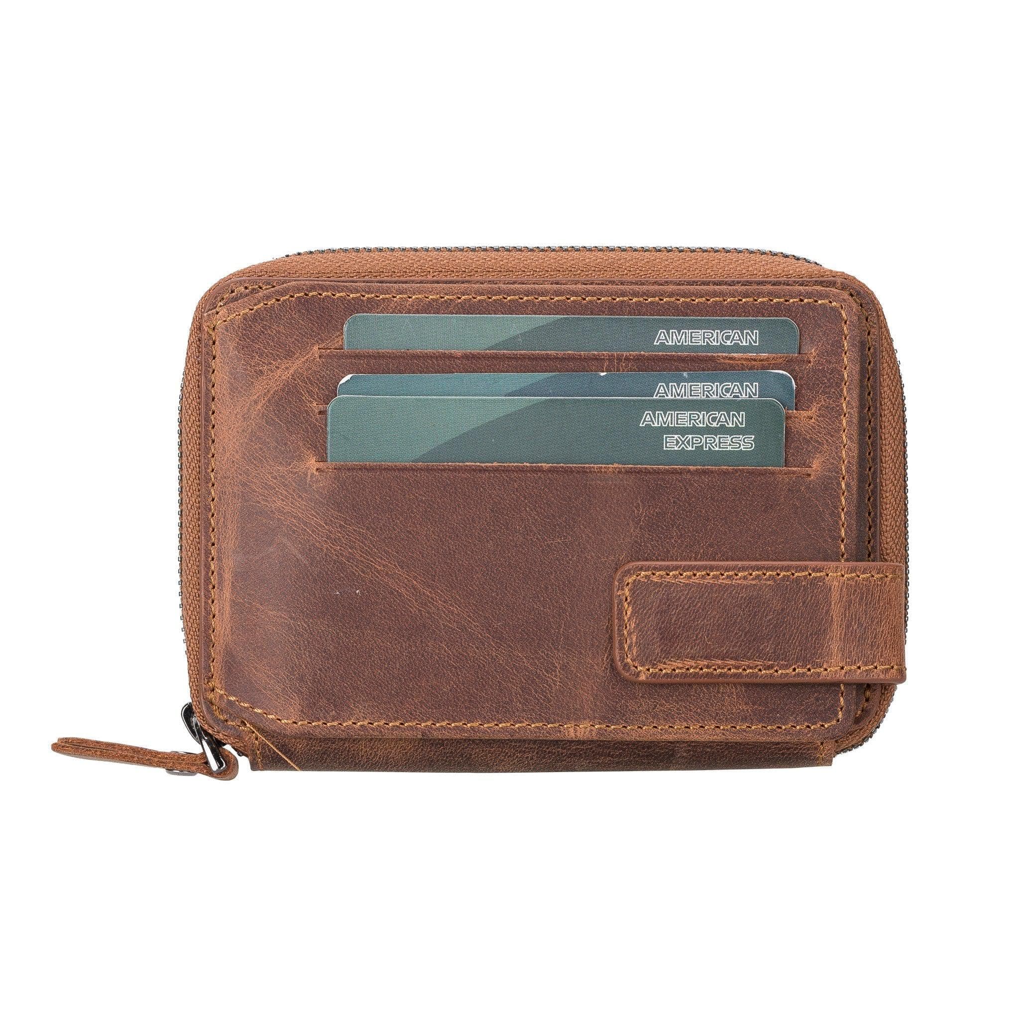 LUGANO WALLET Antic Brown Bouletta LTD