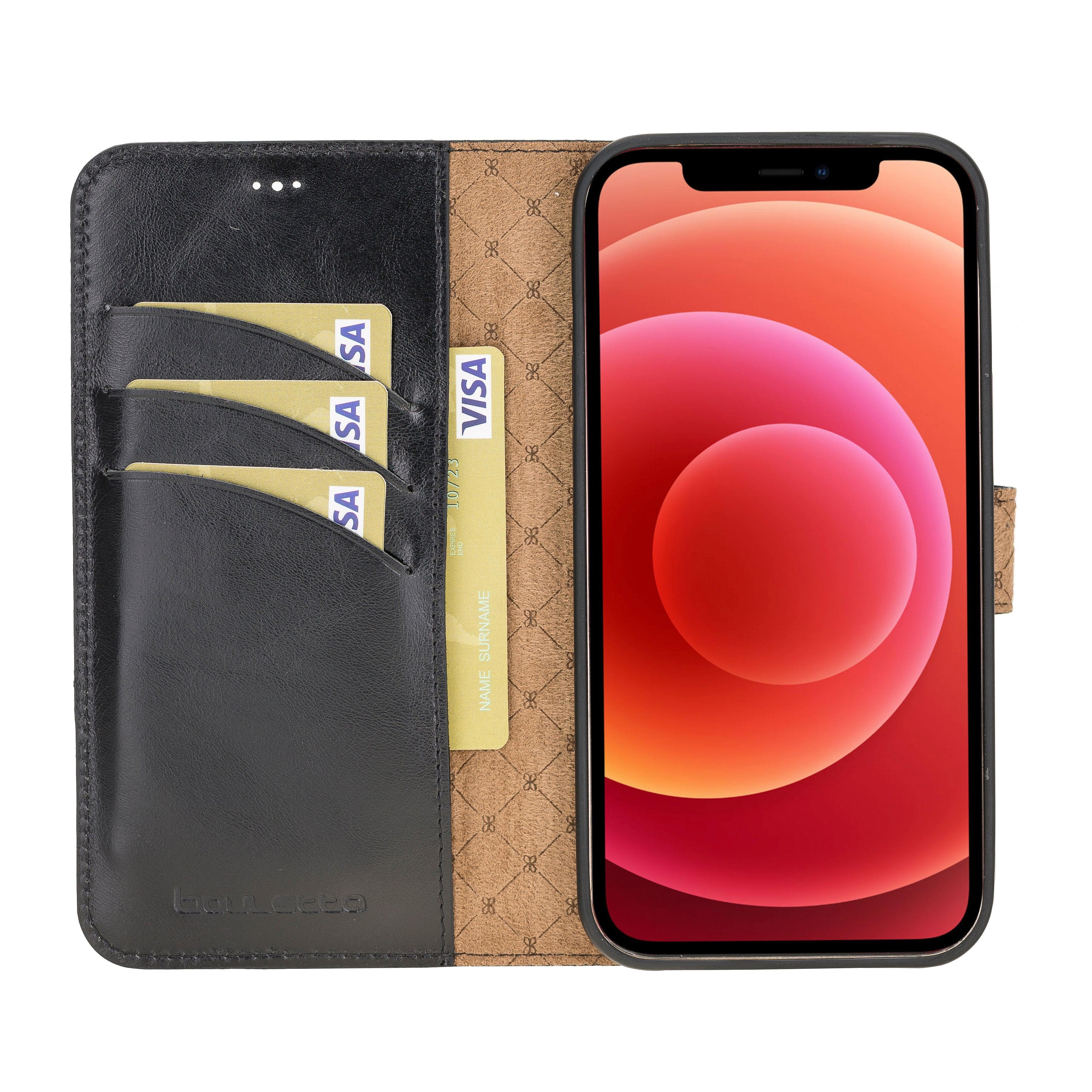 Detachable Leather Wallet Cases for Apple iPhone 12 Series Bouletta LTD